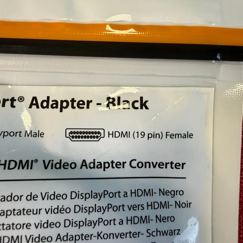 NWT Rocstor DisplayPort to HDMI Video Adapter Support Up to 1920×1200
